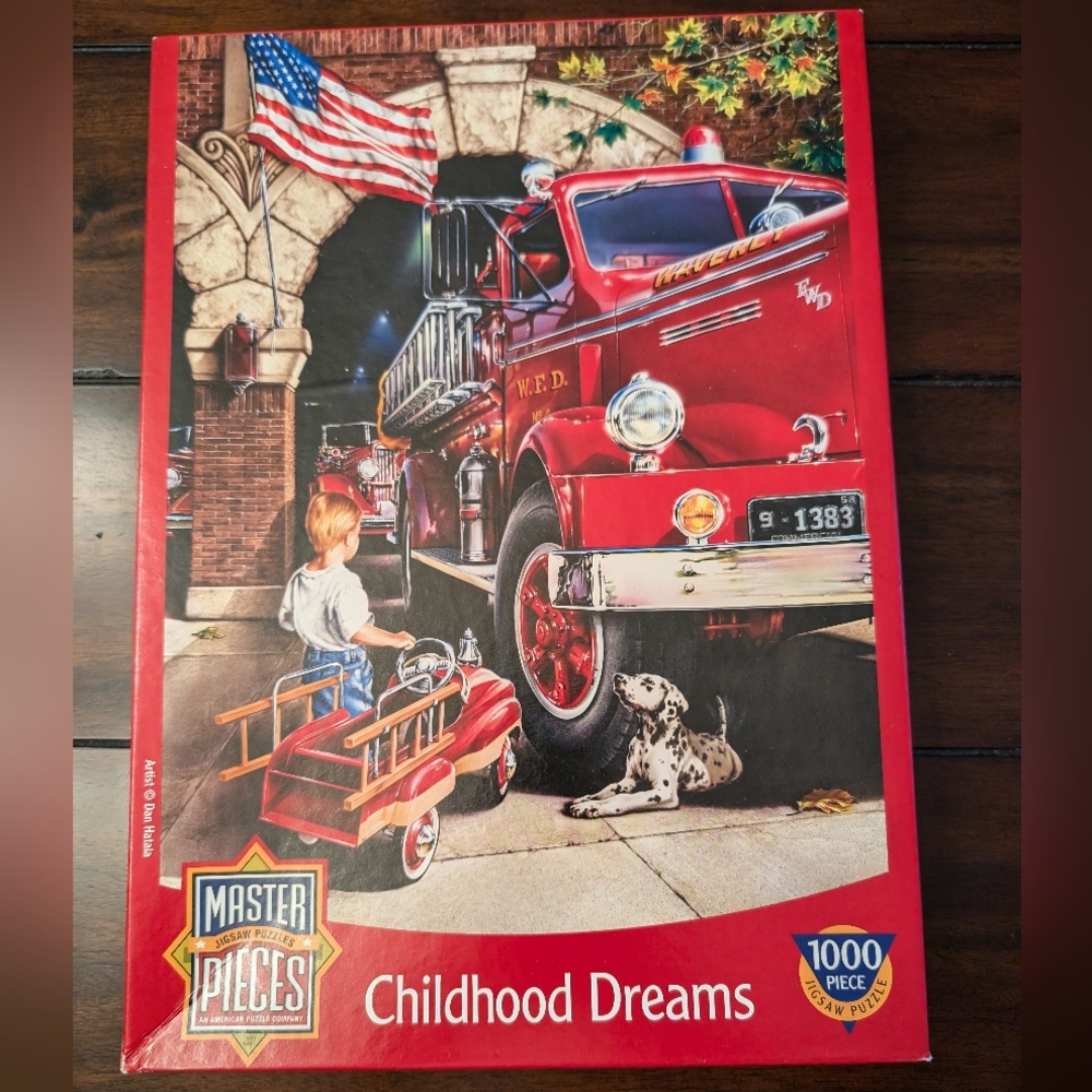 2/$10 Master Pieces "Childhood Dreams" 1000 Piece Puzzle
